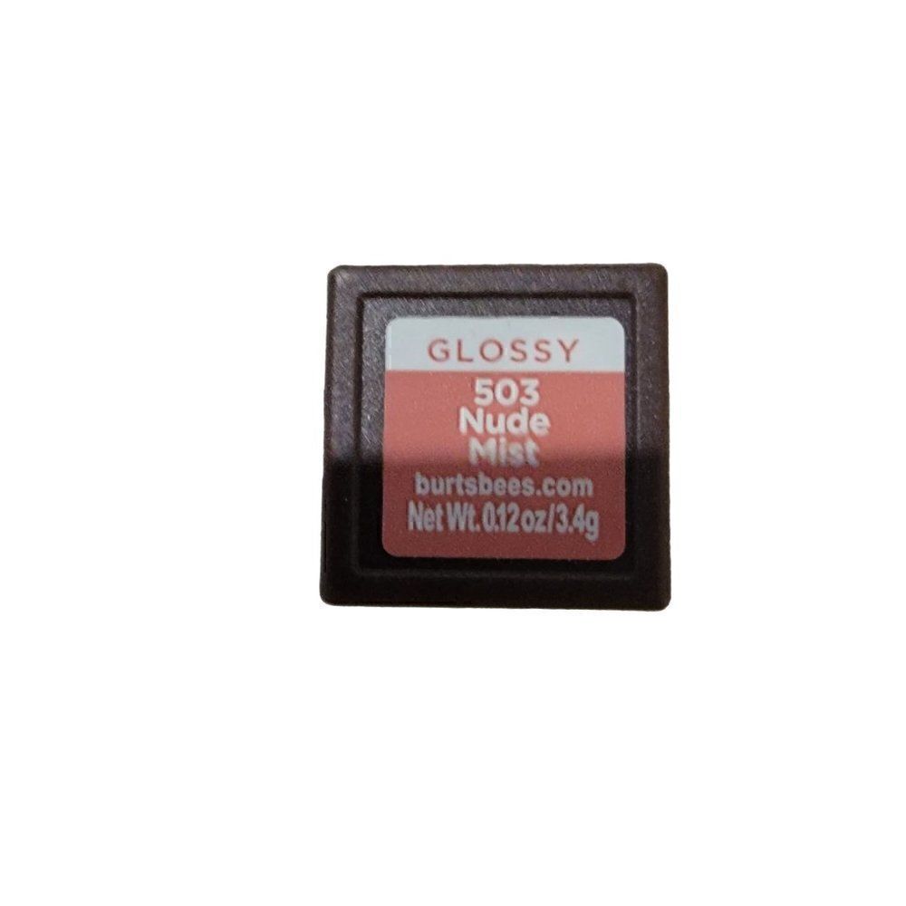 Burts Bees 100% Natural Glossy Lipstick, Nude Mist - 2 Tubes